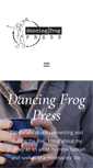 Mobile Screenshot of dancingfrogpress.com